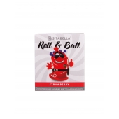 Стимулирующий презерватив-насадка Roll   Ball Strawberry - Sitabella - купить с доставкой в Улан-Удэ