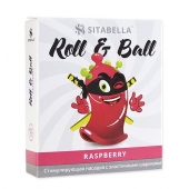 Стимулирующий презерватив-насадка Roll   Ball Raspberry - Sitabella - купить с доставкой в Улан-Удэ