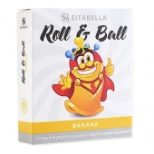 Стимулирующий презерватив-насадка Roll   Ball Banana - Sitabella - купить с доставкой в Улан-Удэ