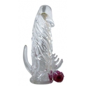 Закрытая прозрачная вибронасадка на пенис Crystal Sleeve Vibe - Erowoman-Eroman - в Улан-Удэ купить с доставкой