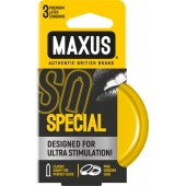 Презервативы с точками и рёбрами в железном кейсе MAXUS Special - 3 шт. - Maxus - купить с доставкой в Улан-Удэ