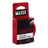 Ультратонкие презервативы в железном кейсе MAXUS Sensitive - 3 шт. - Maxus - купить с доставкой в Улан-Удэ