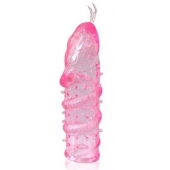 Закрытая рельефная насадка Crystal sleeve snakes в виде змеи с усиками - 14 см. - Erowoman-Eroman - в Улан-Удэ купить с доставкой