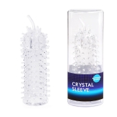 Закрытая рельефная насадка Crystal sleeve с усиками - 12 см. - Erowoman-Eroman - в Улан-Удэ купить с доставкой