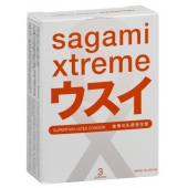 Ультратонкие презервативы Sagami Xtreme SUPERTHIN - 3 шт. - Sagami - купить с доставкой в Улан-Удэ