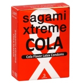 Ароматизированные презервативы Sagami Xtreme COLA - 3 шт. - Sagami - купить с доставкой в Улан-Удэ