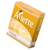 Презервативы Arlette Dotted с точечной текстурой - 3 шт. - Arlette - купить с доставкой в Улан-Удэ