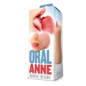 Телесный мастурбатор-ротик с язычком Oral Anne - Blush Novelties - в Улан-Удэ купить с доставкой