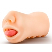 Телесный мастурбатор-ротик с язычком Oral Anne - Blush Novelties - в Улан-Удэ купить с доставкой