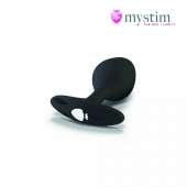 Черная пробка Mystim Rocking Vibe S с возможностью подключения к электростимулятору - 9,7 см. - MyStim - купить с доставкой в Улан-Удэ