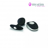Черная пробка Mystim Rocking Vibe S с возможностью подключения к электростимулятору - 9,7 см. - MyStim - купить с доставкой в Улан-Удэ