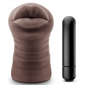 Коричневый мастурбатор-ротик Renee - Blush Novelties - в Улан-Удэ купить с доставкой