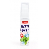 Гель-смазка Tutti-frutti со вкусом сладкой мяты - 30 гр. - Биоритм - купить с доставкой в Улан-Удэ