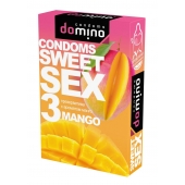 Презервативы для орального секса DOMINO Sweet Sex с ароматом манго - 3 шт. - Domino - купить с доставкой в Улан-Удэ