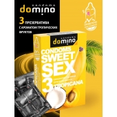 Презервативы для орального секса DOMINO Sweet Sex с ароматом тропических фруктов - 3 шт. - Domino - купить с доставкой в Улан-Удэ