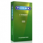Текстурированные презервативы Torex  С точками  - 12 шт. - Torex - купить с доставкой в Улан-Удэ