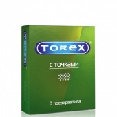 Текстурированные презервативы Torex  С точками  - 3 шт. - Torex - купить с доставкой в Улан-Удэ