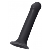 Черный фаллос на присоске Silicone Bendable Dildo XL - 20 см. - Strap-on-me - купить с доставкой в Улан-Удэ