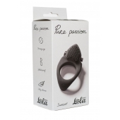 Черное эрекционное виброкольцо Pure Passion Sunset - Lola Games - в Улан-Удэ купить с доставкой