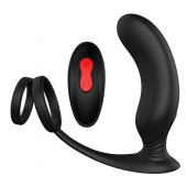 Черный массажер простаты REMOTE P-PLEASER - Dream Toys - в Улан-Удэ купить с доставкой