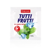 Пробник гель-смазки Tutti-frutti со вкусом мяты - 4 гр. - Биоритм - купить с доставкой в Улан-Удэ