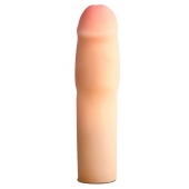 Телесная насадка-удлинитель на пенис PERFORMANCE 1.5INCH COCK XTENDER - 16 см. - Blush Novelties - в Улан-Удэ купить с доставкой