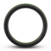 Черно-зеленое эрекционное кольцо Silicone Go Pro Cock Ring - Blush Novelties - в Улан-Удэ купить с доставкой
