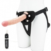 Регулируемые трусики с вибрирующей насадкой - 21 см. - Lux Fetish - купить с доставкой в Улан-Удэ
