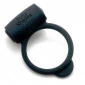 Темно-серое эрекционное кольцо Vibrating Love Ring с вибрацией - Fifty Shades of Grey - в Улан-Удэ купить с доставкой