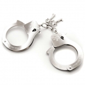 Металлические наручники Metal Handcuffs - Fifty Shades of Grey - купить с доставкой в Улан-Удэ