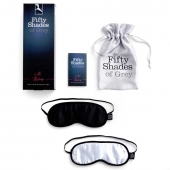 Набор из двух масок на глаза Soft Blindfold Twin Pack - Fifty Shades of Grey - купить с доставкой в Улан-Удэ