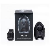 Темно-серый инновационный мужской осциллятор PULSE SOLO LUX с пультом ДУ - Hot Octopuss - в Улан-Удэ купить с доставкой