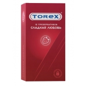 Презервативы Torex  Сладкая любовь  с ароматом клубники - 12 шт. - Torex - купить с доставкой в Улан-Удэ