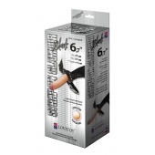 Пояс-трусики с насадкой Glamour - 17 см. - LOVETOY (А-Полимер) - купить с доставкой в Улан-Удэ