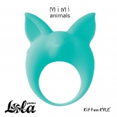 Зеленое эрекционное кольцо Kitten Kyle - Lola Games - в Улан-Удэ купить с доставкой