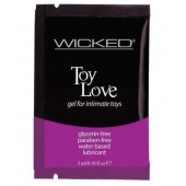 Лубрикант на водной основе для использования с игрушками WICKED Toy Love - 3 мл. - Wicked - купить с доставкой в Улан-Удэ
