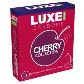 Презервативы с ароматом вишни LUXE Royal Cherry Collection - 3 шт. - Luxe - купить с доставкой в Улан-Удэ