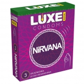 Презервативы с увеличенным количеством смазки LUXE Royal Nirvana - 3 шт. - Luxe - купить с доставкой в Улан-Удэ