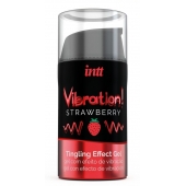 Жидкий интимный гель с эффектом вибрации Vibration! Strawberry - 15 мл. - INTT - купить с доставкой в Улан-Удэ