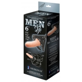 Телесный пустотелый харнесс MEN Style - 17,5 см. - LOVETOY (А-Полимер) - купить с доставкой в Улан-Удэ