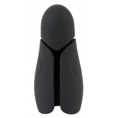 Черный силиконовый вибромастурбатор с нагревом Masturbator with 2 Functions - Orion - в Улан-Удэ купить с доставкой