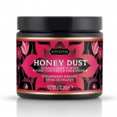 Пудра для тела Honey Dust Body Powder с ароматом клубники - 170 гр. - Kama Sutra - купить с доставкой в Улан-Удэ