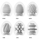 Набор из 6 мастурбаторов Tenga EGG IV с различным рельефом - Tenga - в Улан-Удэ купить с доставкой
