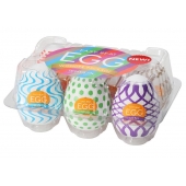 Набор из 6 мастурбаторов Tenga EGG IV с различным рельефом - Tenga - в Улан-Удэ купить с доставкой