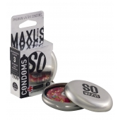 Экстремально тонкие презервативы в железном кейсе MAXUS Extreme Thin - 3 шт. - Maxus - купить с доставкой в Улан-Удэ
