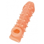 Телесная закрытая насадка с пупырышками Cock Sleeve Size L - 17,6 см. - KOKOS - в Улан-Удэ купить с доставкой