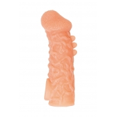 Телесная закрытая насадка с шершавой головкой Cock Sleeve Size L - 17,6 см. - KOKOS - в Улан-Удэ купить с доставкой