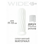Белый фаллоудлинитель Homme Wide - 13 см. - Lola Games - в Улан-Удэ купить с доставкой