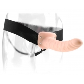 Полый страпон 8  Hollow Strap-On телесного цвета - 19 см. - Pipedream - купить с доставкой в Улан-Удэ