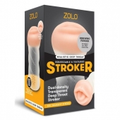 Мастурбатор-ротик ZOLO DEEP THROAT - Zolo - в Улан-Удэ купить с доставкой